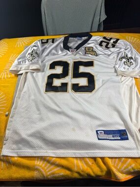 Reggie bush New Orleans Saints #25 White Football Jersey